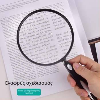 Χειροκίνητος μεγεθυντικός φακός σε ιαπωνικό στυλ με υψηλής ευκρίνειας οπτικό γυαλί για ανάγνωση ηλικιωμένων, παιδιών και μαθητών