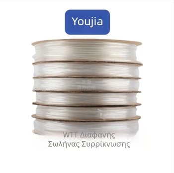 WTT Διαφανής θερμοσυσκευαστής σωλήνας 2:1 για καλώδια και ηλεκτρονικά εξαρτήματα, αδιάβροχο προστατευτικό κάλυμμα