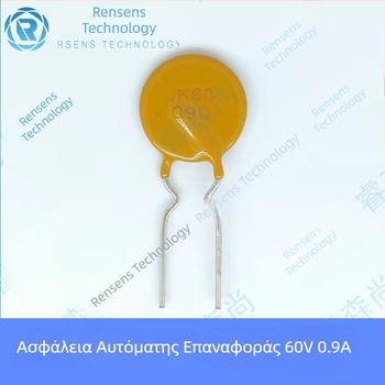 JK60-090 Jinke Plug-in PPTC επαναφορτιζόμενο προστατευτικό εξάρτημα 0.9A 60V