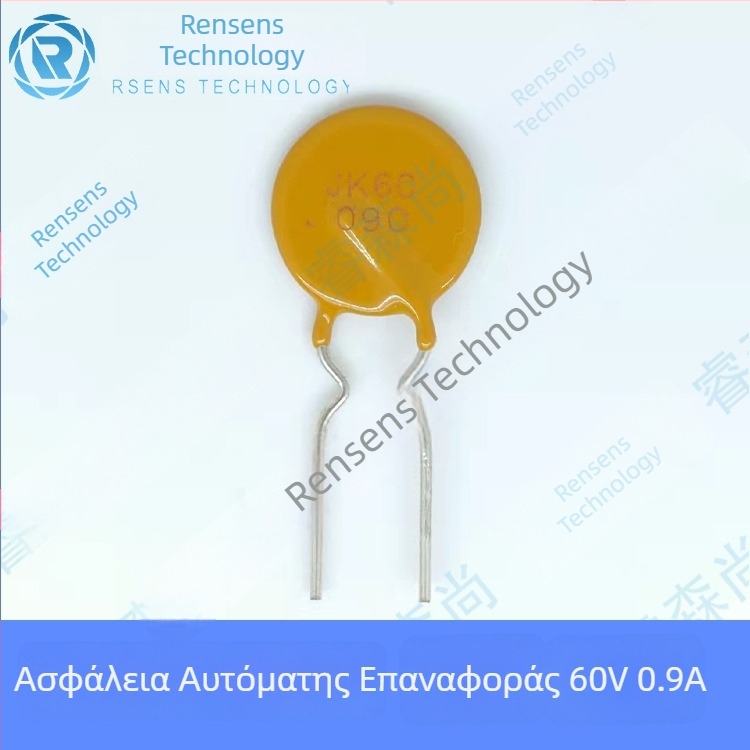 JK60-090 Jinke Plug-in PPTC επαναφορτιζόμενο προστατευτικό εξάρτημα 0.9A 60V