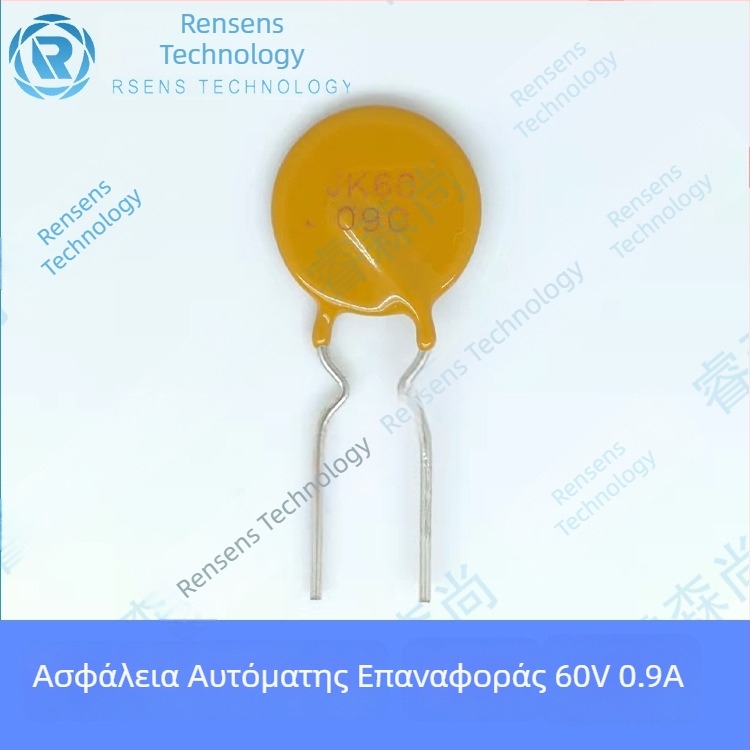 JK60-090 Jinke Plug-in PPTC επαναφορτιζόμενο προστατευτικό εξάρτημα 0.9A 60V