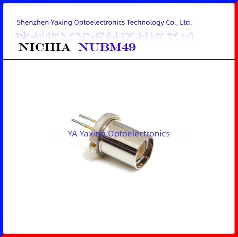 NUBM49 450 nm 455 nm λέιζερ διόδος με φακό, μακρύ σημείο δέσμης, 9 mm TO-5 πακέτο, 5–5.5 W