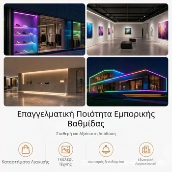 Νεον LED λωρίδα με έλεγχο μέσω εφαρμογής για αλλαγή χρωμάτων, κατάλληλη για παιχνίδια μυστηρίου με σενάρια