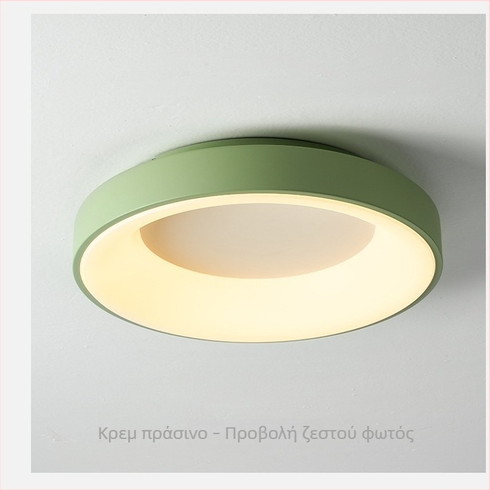 LED οροφής σε cream στιλ για υπνοδωμάτιο, μοντέρνος μινιμαλιστικός βορειοευρωπαϊκός σχεδιασμός, ζεστό ρομαντικό φως για σαλόνι