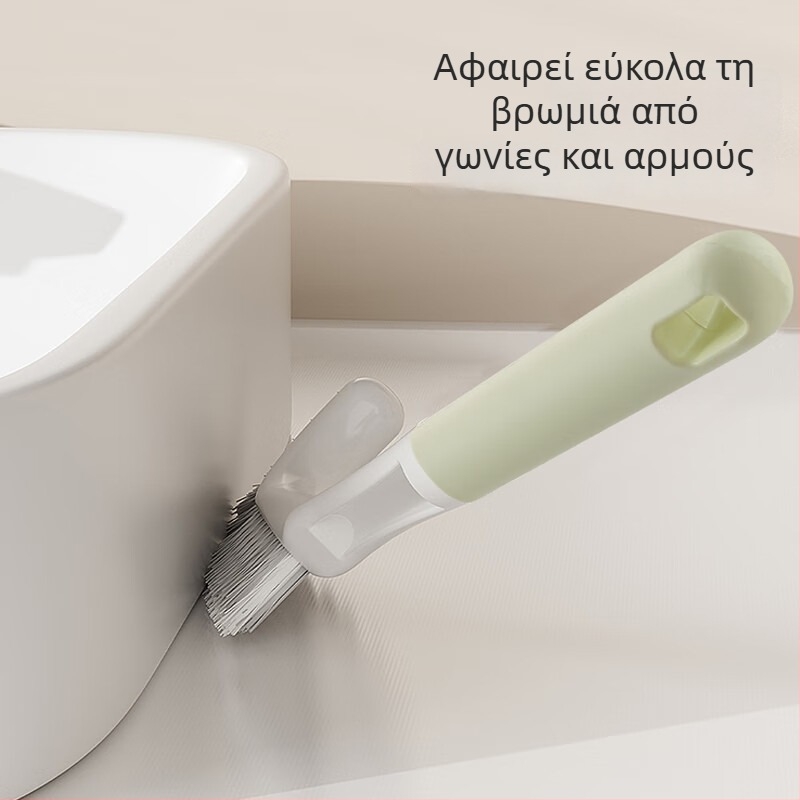 Πολυλειτουργική βούρτσα καθαρισμού δαπέδου με βούρτσα για σχισμές, σκληρή τρίχα, κατάλληλη για μπάνιο και πλακάκια