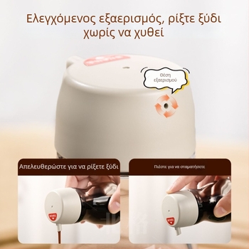 Μίνι δοχείο ξιδιού, γυάλινο μπουκαλάκι, υψηλής αισθητικής, κατάλληλο για τρόφιμα, κομψή οικιακή φιάλη για σάλτσα σόγιας και ξύδι