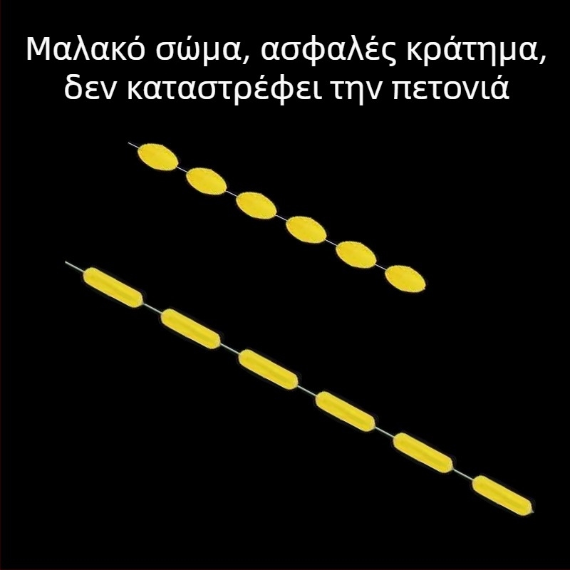 Σιλικονούχες διαστημικές χάντρες, κυλινδρικές και ολβοειείς μορφές, για αλιεία