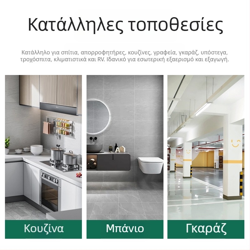 Εξωτερικός τοίχος εξαερισμού με καπάκι βροχής και βαλβίδα, ABS δίσκος-τύπου ανεμοφράκτη
