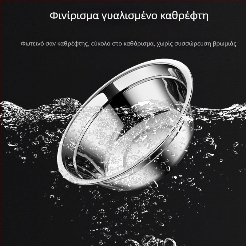 Ανοξείδωτο μπολ κουζίνας για ανάμειξη ζύμης, χτύπημα αυγών και καρυκεύματα — διάμετρος 20 εκ.