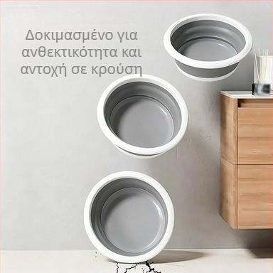 Φορητή διπλωμένη λεκάνη για οικία, ταξίδια, εξωτερικούς χώρους και μωρά – Πολυλειτουργική διπλωμένη λεκάνη πλυσίματος προσώπου