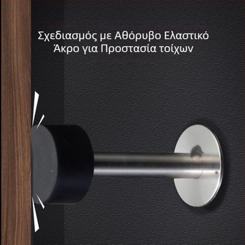 304 ανοξείδωτος χάλυβας — στερεό προστατευτικό πάνω μέρος πόρτας, προστασία από κρούσεις σε δωμάτιο, περιοριστής ράβδας στήριξης, εγκατάσταση χωρίς τρύπες