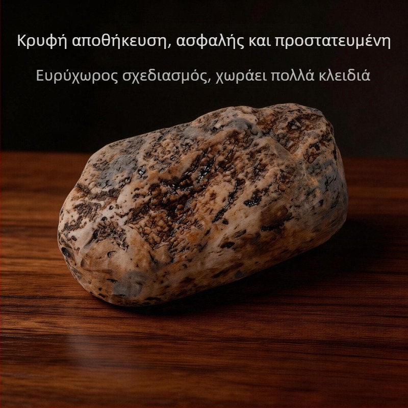 Κουτί αποθήκευσης κλειδιών εξώπορτας με κρυφό εξαγόμενο διαμέρισμα, πέτρινο σχέδιο, για ηλικιωμένους
