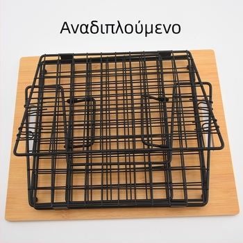 Κουζίνας από σφυρήλατο σίδερο καλάθι για φρούτα και λαχανικά, πολυλειτουργικό αποθηκευτικό καλάθι με δυνατότητα στοίβαξης, επιτραπέζιος οργανωτής σνακ