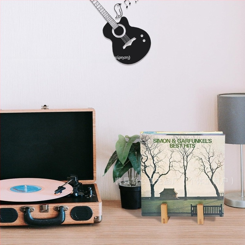 Ξύλινο ράφι προβολής για CDs, δίσκους βινυλίου, βιβλία, περιοδικά και κορνίζες φωτογραφιών