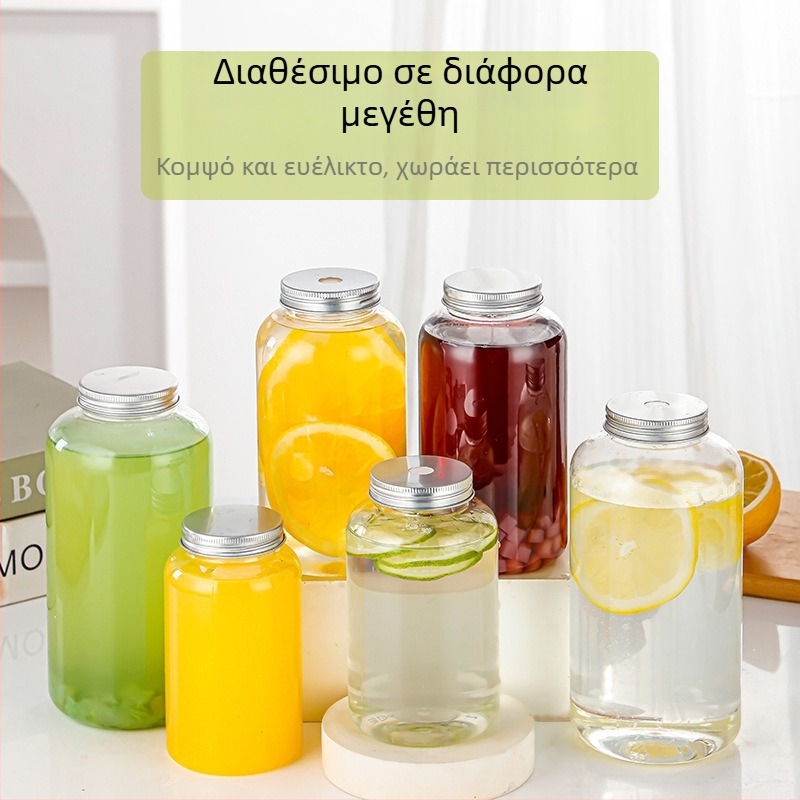 Fuxiang πλαστικό μιας χρήσης μπουκάλι Dirty Milk Tea 401–500 ml, στρογγυλό, με εκτύπωση λογότυπου