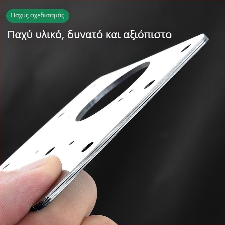 Οικουμενικό σετ επισκευής μεντεσέδων από ανοξείδωτο χάλυβα για ξύλινα ντουλάπια και γκαρνταρόμπες