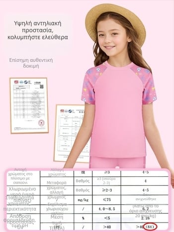 Παιδικό σετ μαγιό — γρήγορο στέγνωμα, ελαστικό και διαπνέον για θερμές πηγές και πάρκα νερού
