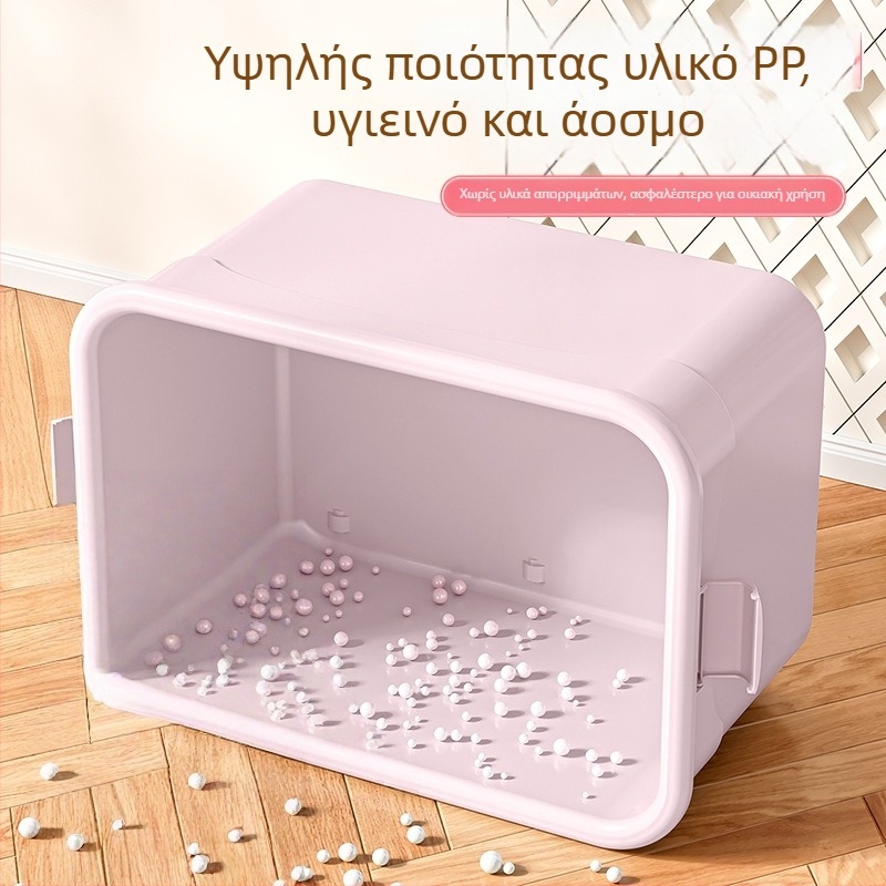 Πλαστικό δοχείο αποθήκευσης μεγάλης χωρητικότητας για οικιακή χρήση – οργάνωση ρούχων και αποθήκευση παιχνιδιών, φοιτητικό δωμάτιο