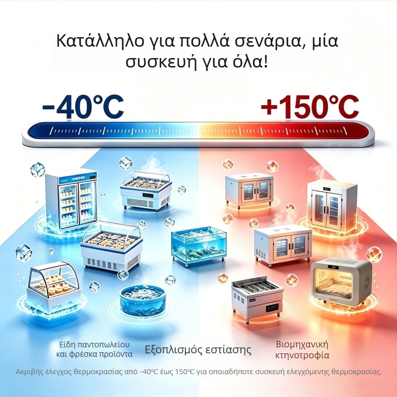 TC150A3 θερμοστάτης ελέγχου θερμοκρασίας για ψύξη και θέρμανση, διπλής λειτουργίας, εγκατάσταση σε πάνελ, ψηφιακή οθόνη