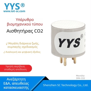 Μονάδα αισθητήρα CO2 με υπέρυθρη τεχνολογία για βιομηχανική χρήση, ανίχνευση συγκέντρωσης, αναλογική και ψηφιακή έξοδο