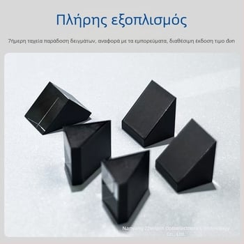 Οπτικό γυάλινο τριγωνικό πρίσμα με εσωτερική ανάκλαση και επίστρωση μελάνης, υψηλής ακρίβειας φακός για πειράματα φυσικής