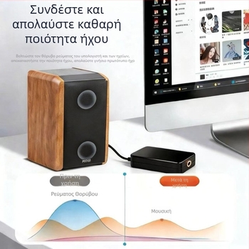 Απομονωτής ήχου 3,5 мм με κοινό έδαφος, φίλτρο θορύβου ήχου, εξουδετερωτής θορύβου ρεύματος, AUX απομονωτής ήχου