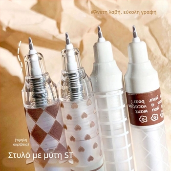 Πένα gel με σχέδιο καρό, μηχανισμός πάτημα, μεγάλη χωρητικότητα, μινιμαλιστικός σχεδιασμός, ST άκρη, μελάνι μαύρο άνθρακα, για πρακτική μαθητών
