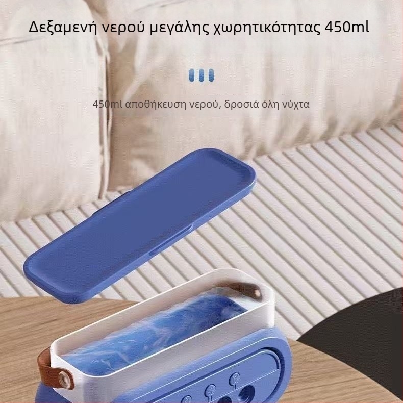 Μίνι επιτραπέζιος ανεμιστήρας με ψεκασμό και νυχτερινό φως, φορητός πολυλειτουργικός ανεμιστήρας ψύξης