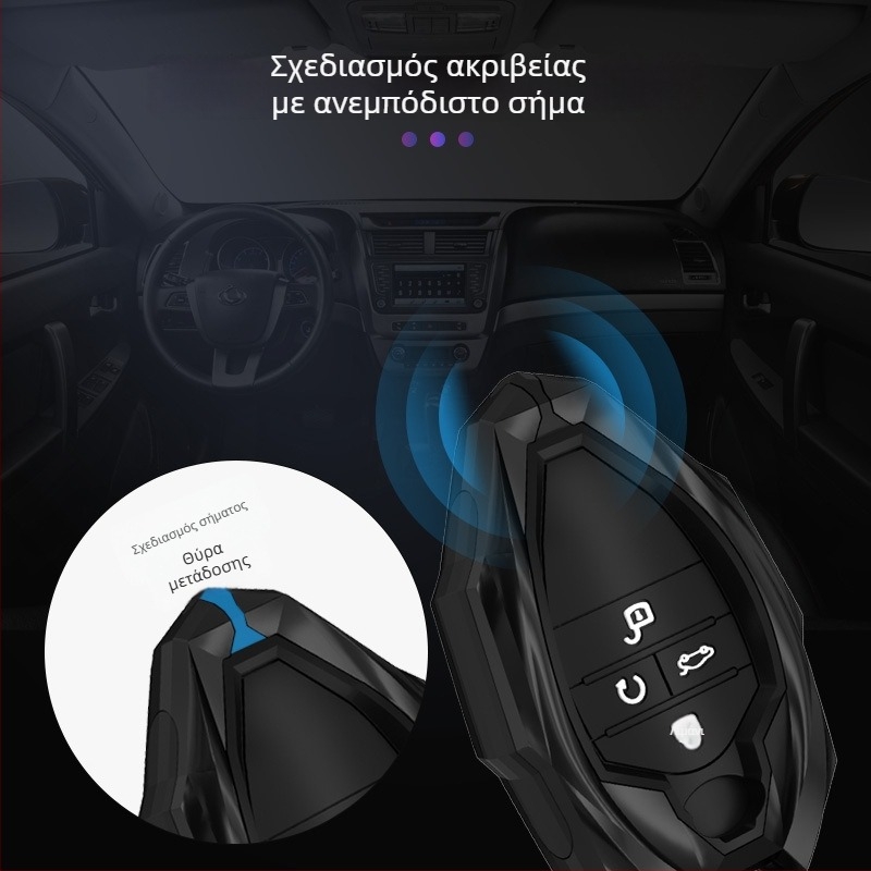 Θήκη κλειδιού GAC Trumpchi Shadow Leopard, 2021–2022 GS8, δέρμα στρουθοκαμήλου, εθνοτικό στυλ