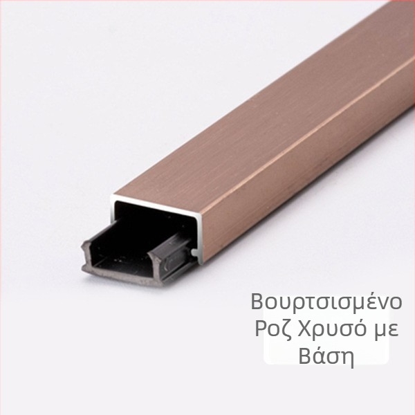 Κράμα αλουμινίου, U-σχήματος κανάλι με βάση, ματ μεταλλική διακοσμητική λωρίδα, προφίλ οροφής JYU09