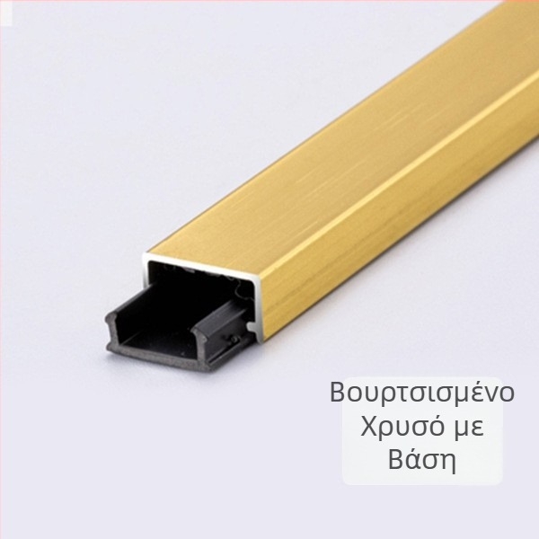 Κράμα αλουμινίου, U-σχήματος κανάλι με βάση, ματ μεταλλική διακοσμητική λωρίδα, προφίλ οροφής JYU09