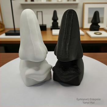 3D εκτυπωμένο στηριγμα γυαλιών με μινιμαλιστικό σχέδιο μύτης, δημιουργικό διακοσμητικό για γραφείο και οργάνωση γραφείου