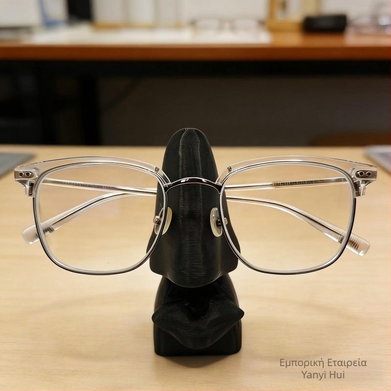 3D εκτυπωμένο στηριγμα γυαλιών με μινιμαλιστικό σχέδιο μύτης, δημιουργικό διακοσμητικό για γραφείο και οργάνωση γραφείου