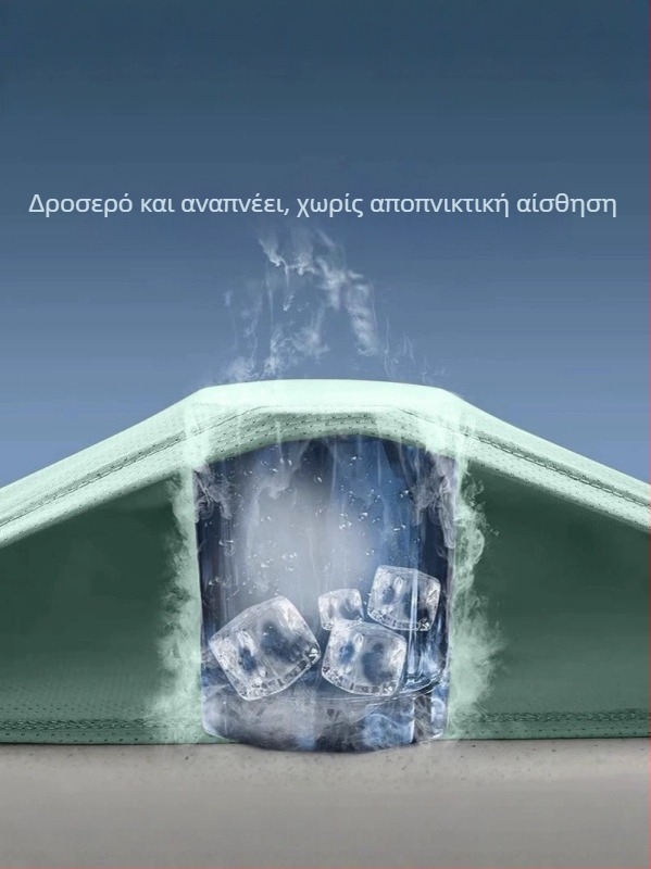 Ανδρικό T-shirt γρήγορου στεγνώματος με δίκτυο Ice Silk, διαπνέον, κοντομάνικη για τρέξιμο και προπόνηση