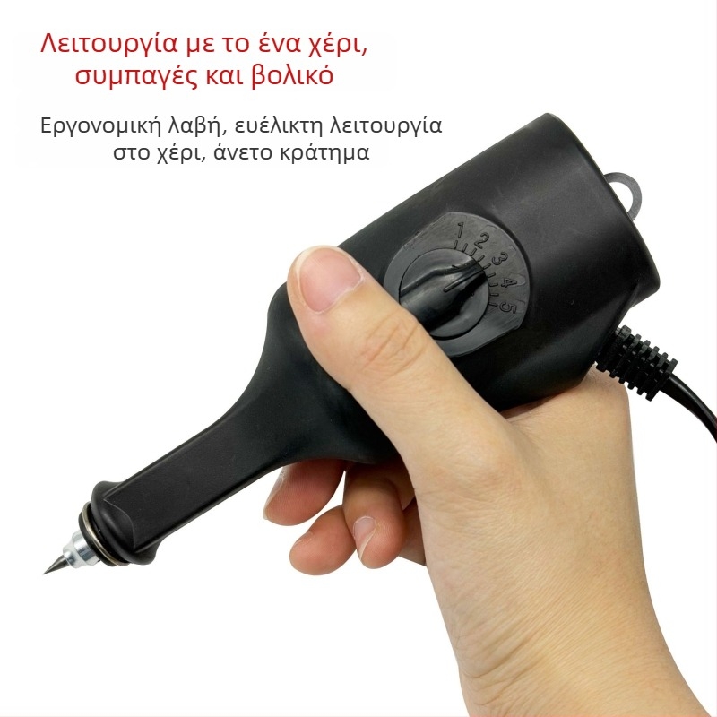 Μίνι ηλεκτρικό στυλό χαρακτικής με αιχμή από βολφράμιο ατσάλι για γλυπτική σε νεφρίτη και πέτρα, ρυθμιζόμενη ταχύτητα, DIY κοσμήματα