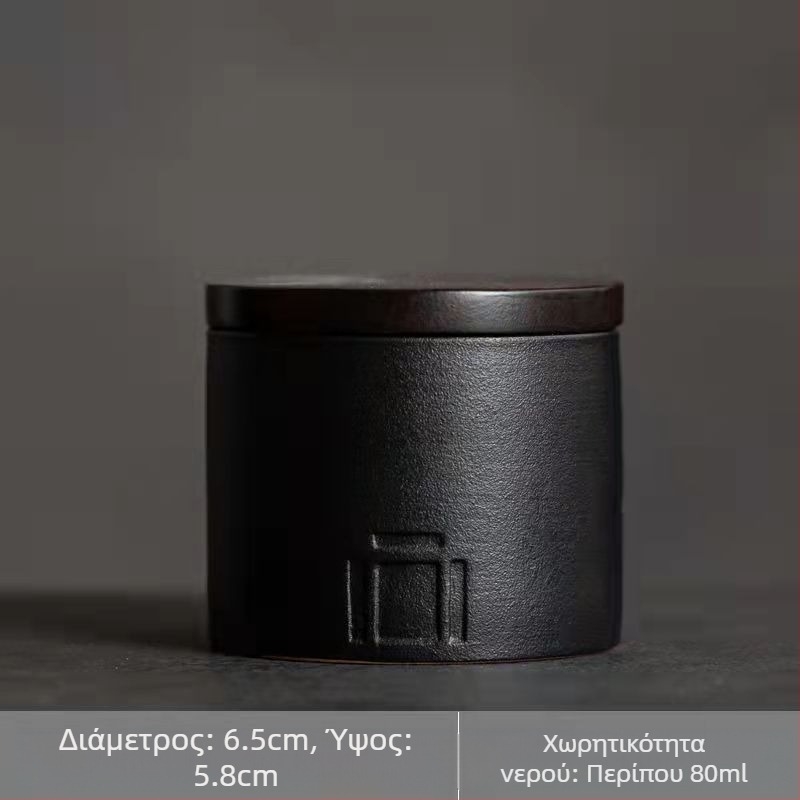 Μίνι κεραμικό δοχείο τσαγιού, αδιάβροχη αποθήκευση για οικία και ταξίδια, μονόχρωμη μικρή θήκη τσαγιού