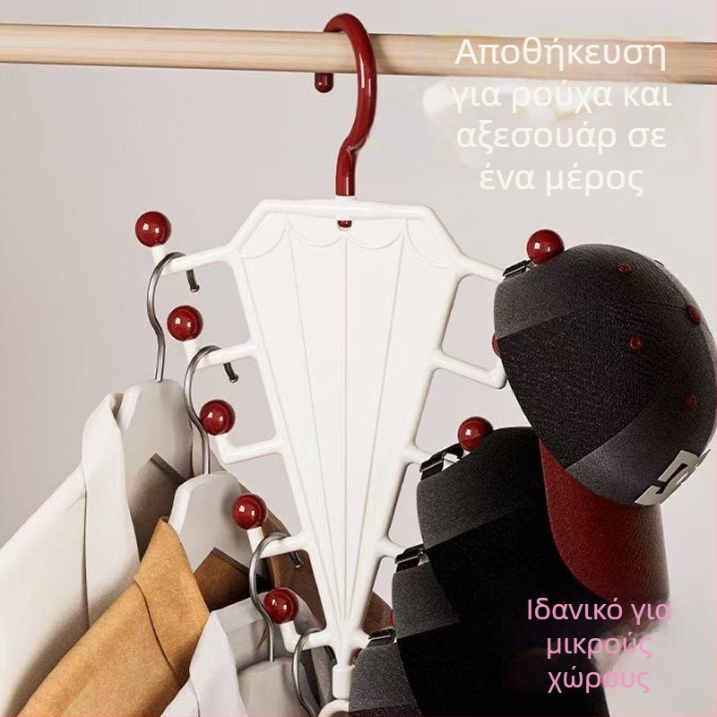 Κρεμάστρα σε σχήμα V διπλής όψης με αποθήκευση ζωνών, γραβάτων και φουλαριών – οργάνωση ντουλάπας