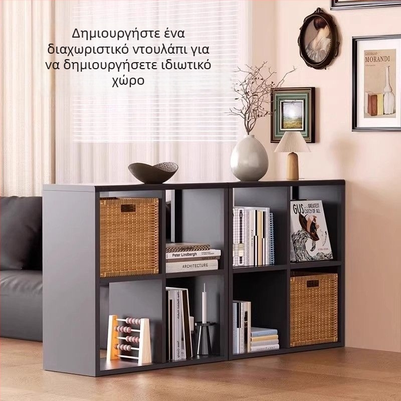 Μεταλλικό ντουλάπι με πλέγμα, βιβλιοθήκη που στέκεται στο πάτωμα και πολυεπίπερος κουζίνας οργανωτής για παιχνίδια και σνακ, ελεύθερα διαμορφώσιμο χαμηλό ράφι