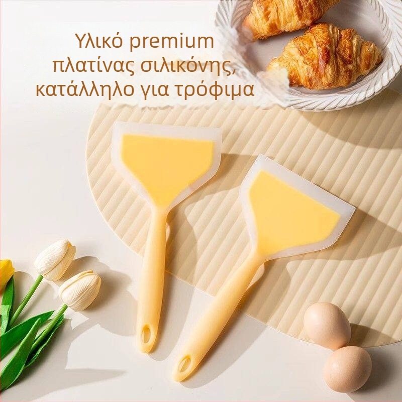 Σιλικονούχα σπάτουλα μαγειρέματος, ανθεκτική σε υψηλές θερμοκρασίες, σπάτουλα για κρέπες και tamagoyaki, αντικολλητική, κατάλληλη για τρόφιμα