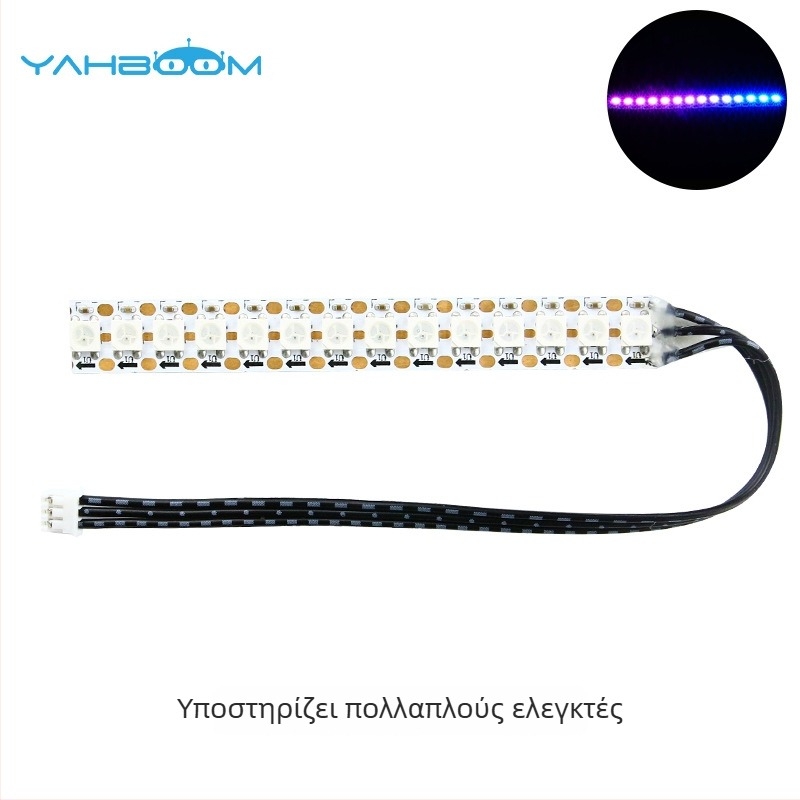 Προγραμματιζόμενη πλήρους χρωμάτων RGB LED ταινία με προσαρμοζόμενες ενότητες σε σειρά, ευέλικτο FPC τριών χρωμάτων, για Raspberry Pi και STM32