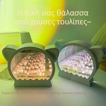 Δημιουργικό χειροποίητο DIY νυχτερινό φως σε σχήμα κουκουβάγιας-τουλίπας, πλήρες κιτ υλικών, κατάλληλο δώρο για καλή φίλη ή κοπέλα