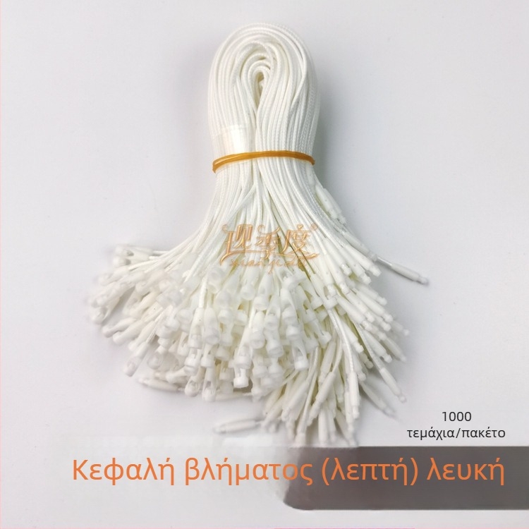 Κορδόνι ετικέτων από κερί, κυλινδρική ετικέτα, τετράγωνο ριγέ σχέδιο, διπλός γάντζος