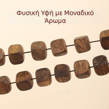 Φυσικές τετράγωνες χάντρες από ξύλο agarwood (agarwood), ελεύθερες χάντρες DIY, βραχιόλια και κολιέ, διαχωριστικά χάντρα