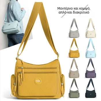 Dumpling τσάντα για γυναίκες – απλή, μοντέρνα crossbody τσάντα ώμου για καθημερινή χρήση, αδιάβρονο νάιλον