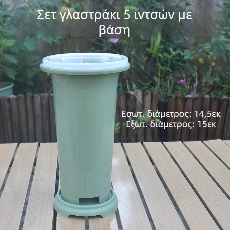 Σετ γλαστρών για ορχιδείες, πράσινη πλαστική γλάστρα ορχιδέας, ειδικά για ορχιδείες, παχύτερη και ψηλότερη κατασκευή