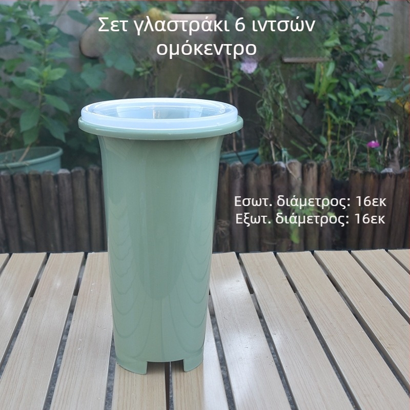 Σετ γλαστρών για ορχιδείες, πράσινη πλαστική γλάστρα ορχιδέας, ειδικά για ορχιδείες, παχύτερη και ψηλότερη κατασκευή