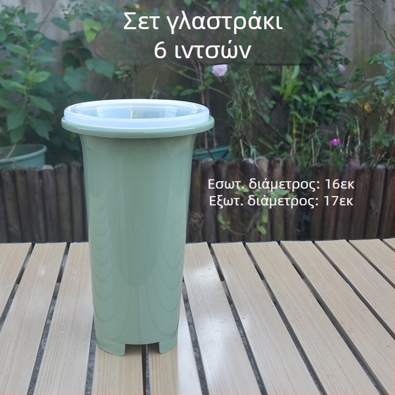 Σετ γλαστρών για ορχιδείες, πράσινη πλαστική γλάστρα ορχιδέας, ειδικά για ορχιδείες, παχύτερη και ψηλότερη κατασκευή
