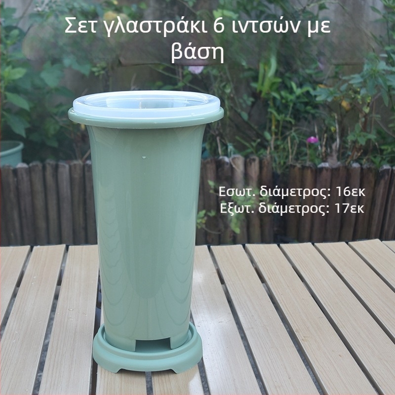 Σετ γλαστρών για ορχιδείες, πράσινη πλαστική γλάστρα ορχιδέας, ειδικά για ορχιδείες, παχύτερη και ψηλότερη κατασκευή