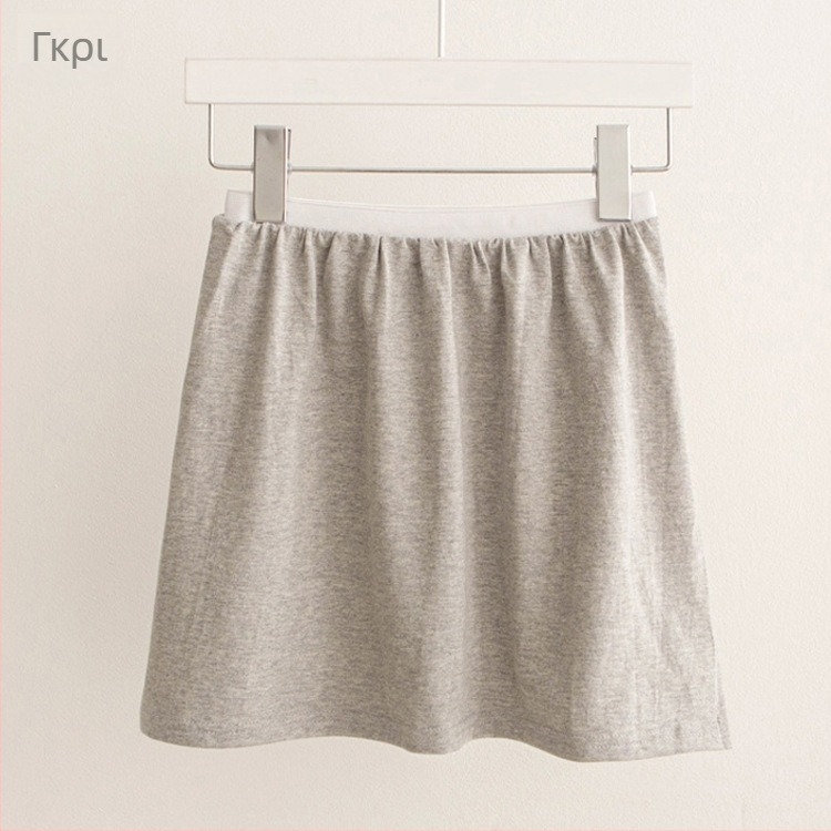 Φόρεμα βάσης από βαμβάκι σε μεγέθη plus-size, με πολυεπίπεδη μίνι φούστα, μονόχρωμο, κορεατικό αστικό στυλ