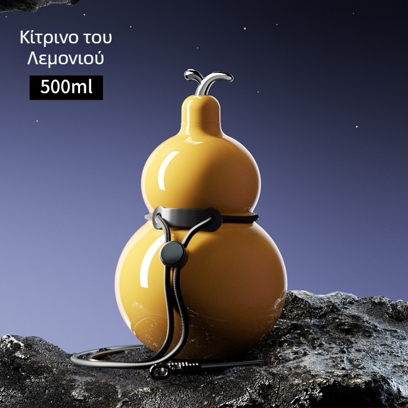 Θερμομονωμένο ποτήρι σε σχήμα κολοκύθας από ανοξείδωτο χάλυβα, εσωτερικό 316, προσαρμοζόμενο, κλασικό ρετρό στυλ, μεγάλη χωρητικότητα